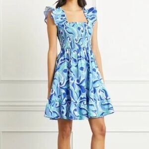 Hill House Home The Elizabeth Nap Dress in Blue Kaleidoscope